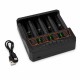 Incarcator Universal pentru Acumulatori Li-ion 4 Sloturi 18650 USB Type-C DALBI