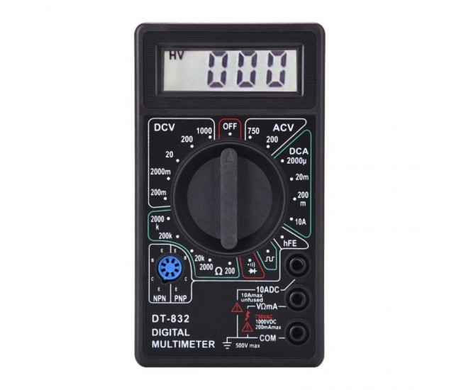 Multimetru digital cu buzer DT-832