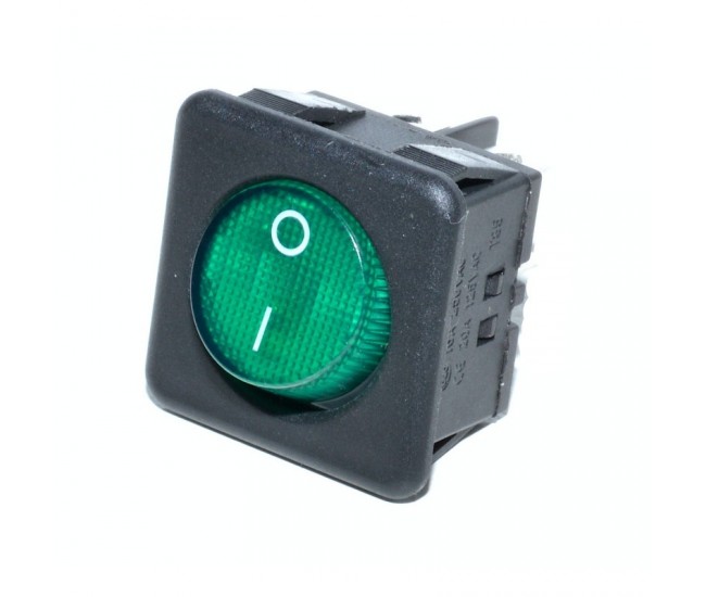 Buton Verde Patrat 30x30x35mm