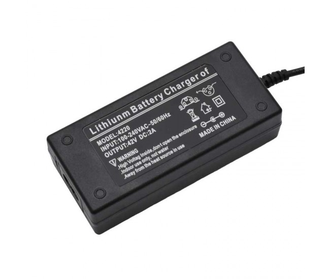 Incarcator Li-ion 42V-2A cu Mufa GX12 - 3P / 8mm