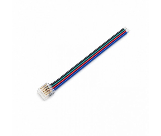 Conector Banda LED SMD RGBW 10mm 5 Pini cu Cablu 10cm Set 10 Buc YCA5P-10-1 DALBI