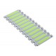 Led COB, 58x13mm/2W Verde