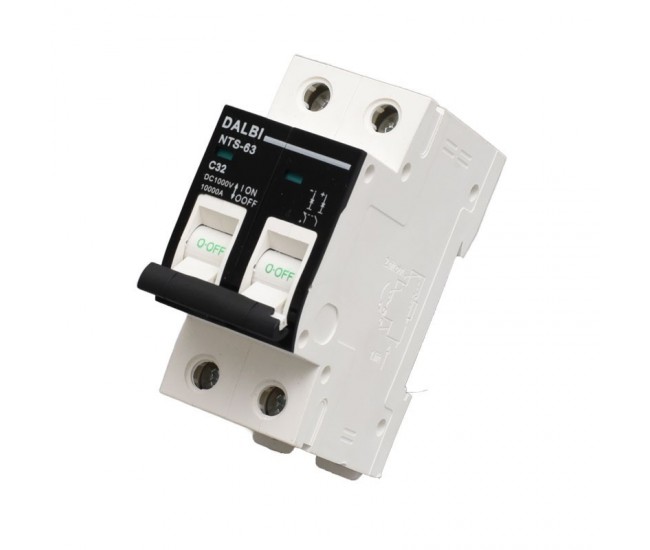 Siguranta MCB Fotovoltaica DC 1000V 2P 16A Curba C DALBI