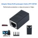 Adaptor RJ45 UTP mama - mama Negru CAT5/6 - cupla retea Ethernet