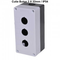 Cutie Buton 3 x 22mm, IP54 Cutie Buton 3 x 22mm, IP54