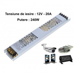 Sursa de Alimentare Slim 12V-240W / 20A Sursa de Alimentare Slim 12V-240W / 20A