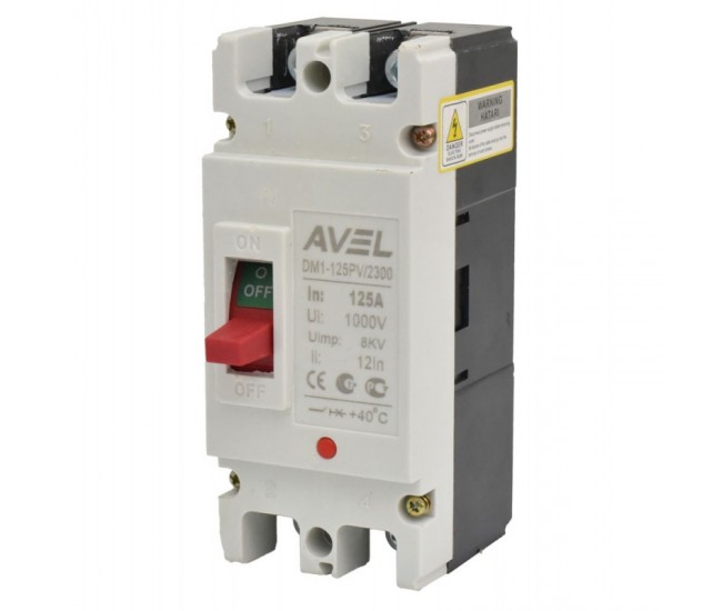 Intrerupator de Circuit Solar MCCB 2P-125A / 1000V DC