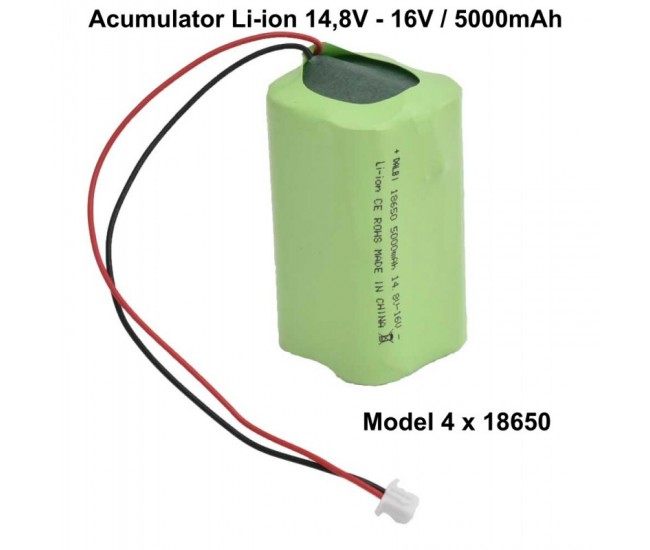 Acumulator Li-ion 14,8V-16V / 5000mAh - Model 4 x 18650