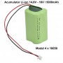Acumulator Li-ion 14,8V-16V / 5000mAh - Model 4 x 18650