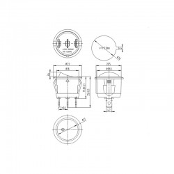 Buton On-Off Verde cu Led Buton On-Off Verde cu Led