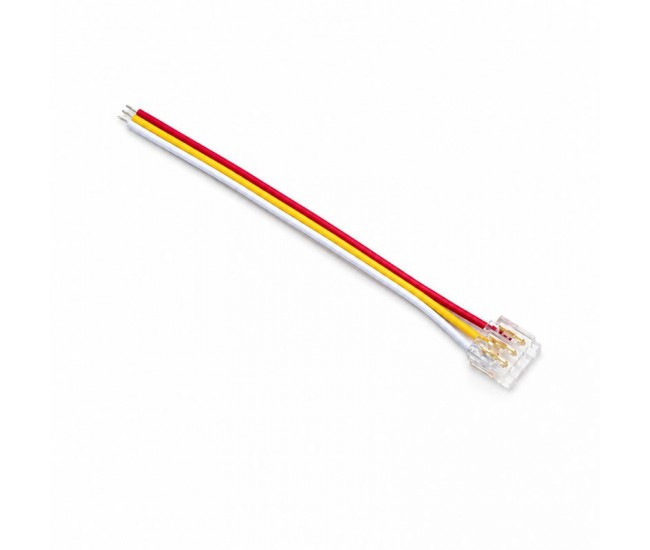 Conector Banda LED SMD Monocolor 10mm 3 Pini cu Cablu 10cm Set 10 Buc YCA3P-10-1 DALBI