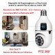Camera de Supraveghere cu IP, Dual View PTZ 360˚ si Fixa - E27 / V380 Pro