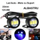 Led Auto 23mm cu Suport / 12V - 9W / ALBASTRU, 2 Buc/Set