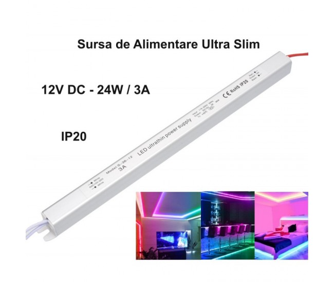 Sursa de Alimentare Ultra Slim 12V-36W / 3A