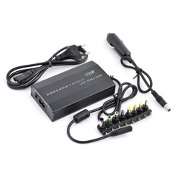 Incarcator Universal de Laptop pentru Casa si Masina AC/DC 100W Incarcator Universal de Laptop pentru Casa si Masina AC/DC 100W