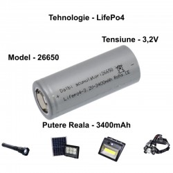 Acumulator LifePo4 - 26650 / 3,2V-3400mAh Acumulator LifePo4 - 26650 / 3,2V-3400mAh