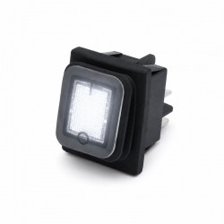 Intrerupator IRS KCD4 16A 250V cu Membrana Cauciuc si LED Alb DALBI