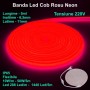 Banda Led Cob Rosu Intens Neon Flex - 288led/m - IP65 / 220V - 10W/ml / Rola 5ml