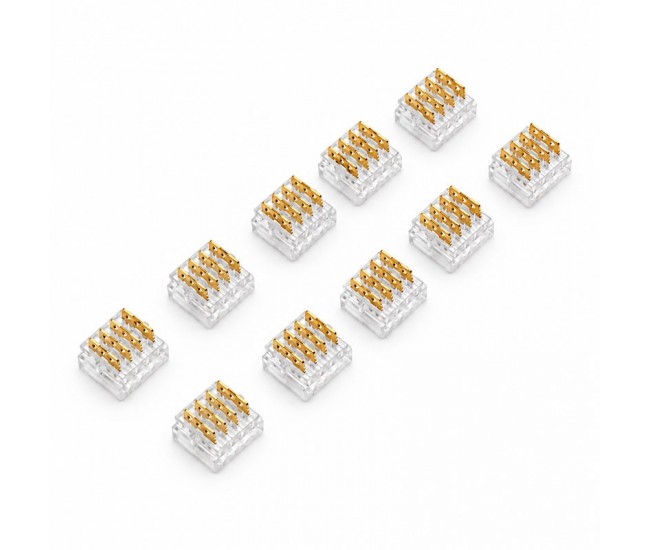 Conector pentru Imbinare Fire 20-22AWG 4 Pini Wire to Wire Set 10 Buc DALBI YH22-4P
