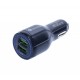 Incarcator Auto 2 x Usb 3.0/D-15, Negru