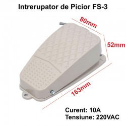 Intrerupator de Picior Pedala Mare FS-3 Intrerupator de Picior Pedala Mare FS-3