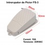 Intrerupator de Picior Pedala Mare FS-3