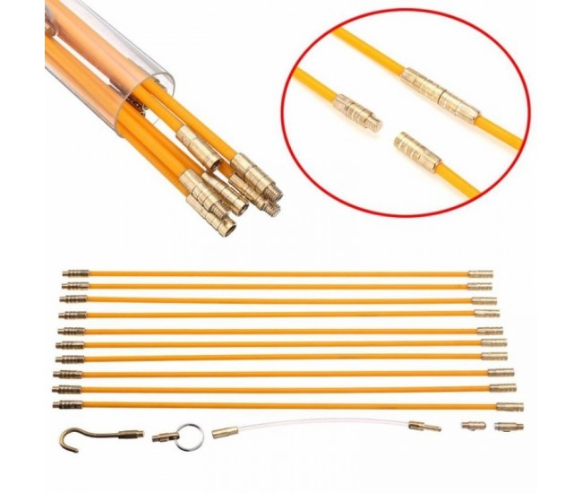 Tragator Cabluri Fibra de Sticla 5m cu Tije Filetate DALBI