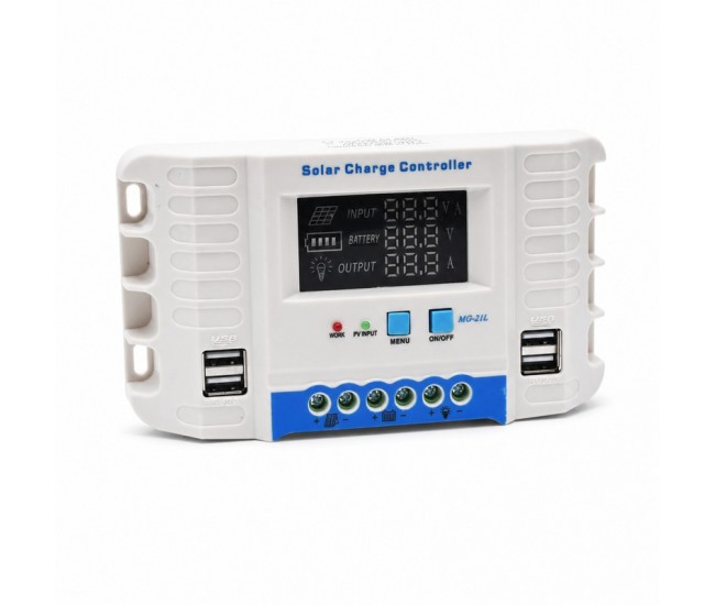 Controler Incarcare Solara PWM 20A, 12/24V Auto, LCD si 4 USB, MG2420Z DALBI