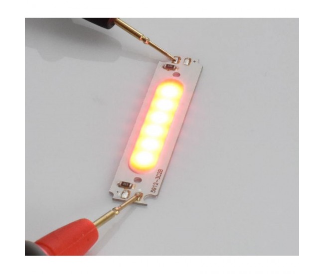 Led COB, 58x13mm/2W Rosu