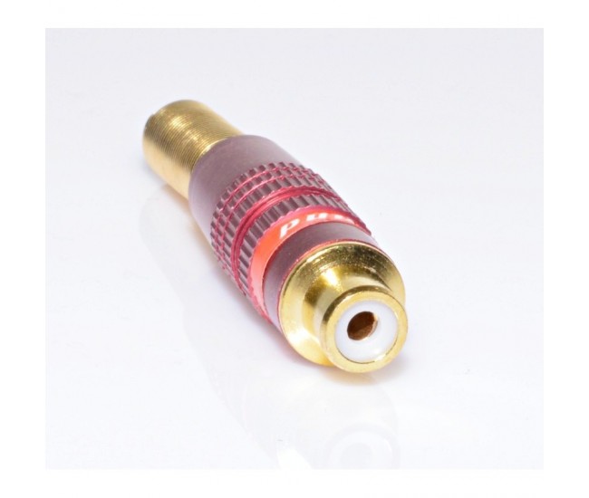 Mufa RCA Mama Gold-Rosu cu Arc