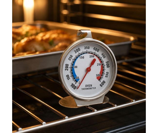 Termometru de Cuptor din Inox 50-300°C cu Suport DALBI XTJ-11