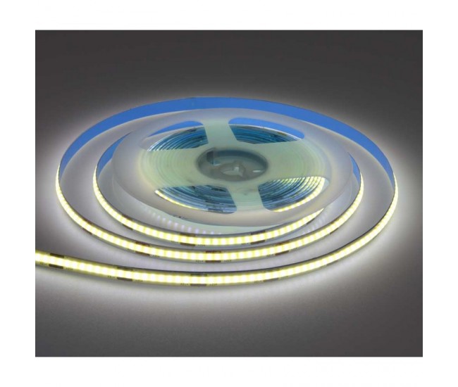 Banda COB Led Flexibil-252led/m-14W/ml-Rola/5m, Alb-Rece