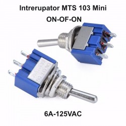 Intrerupator Mini Basculant, ON-OF-ON / MTS-103 Intrerupator Mini Basculant, ON-OF-ON / MTS-103