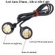 Led Auto 23mm - 12V, 5730 Alb + Galben, 2 Buc/Set