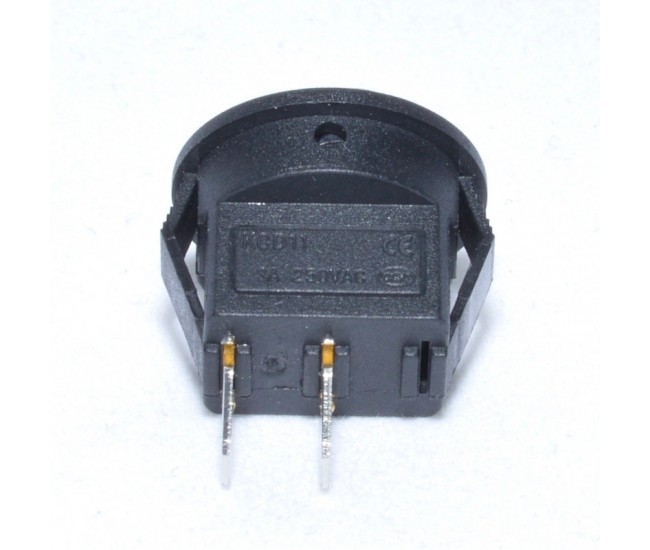 Buton Mini Negru 12 x 20mm/3A-250V