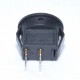 Buton Mini Negru 12 x 20mm/3A-250V