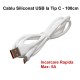 Cablu de Date Siliconat USB la Tip C / 100cm CA-8983