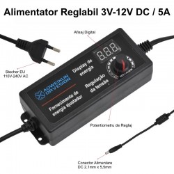 Alimentator Reglabil 3V-12V DC / 5A Alimentator Reglabil 3V-12V DC / 5A