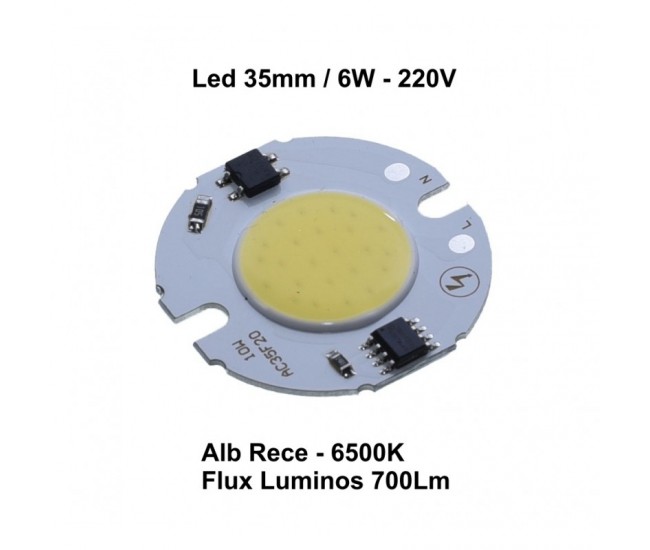 Led Cob 35mm, Putere 6W - 220V