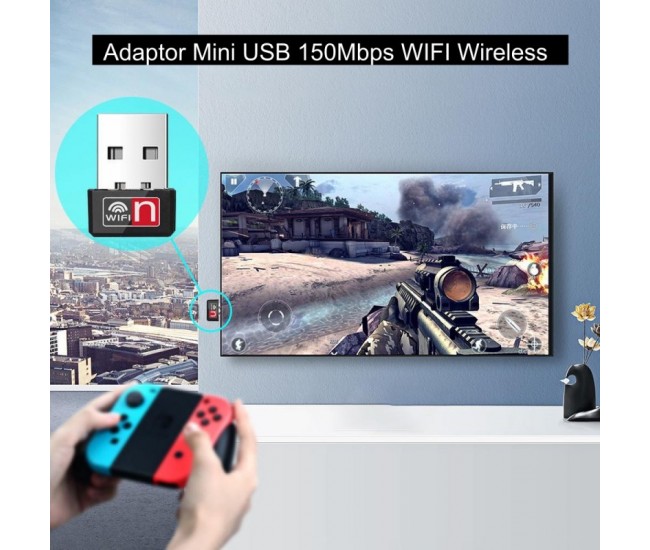 Adaptor USB WiFi Bluetooth 150Mbps