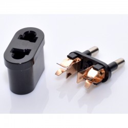 Adaptor Stecher US-China, Negru EL-0105QN Adaptor Stecher US-China, Negru EL-0105QN