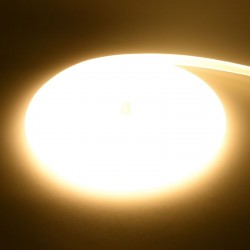 Banda Led Cob Alb-Cald 3000K Neon Flex - 288led/m - IP65 / 220V - 10W/ml / Rola 5ml
