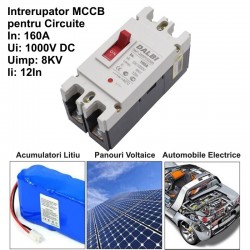 Intrerupator de Circuit Solar MCCB 2P-160A / 1000V DC Intrerupator de Circuit Solar MCCB 2P-160A / 1000V DC