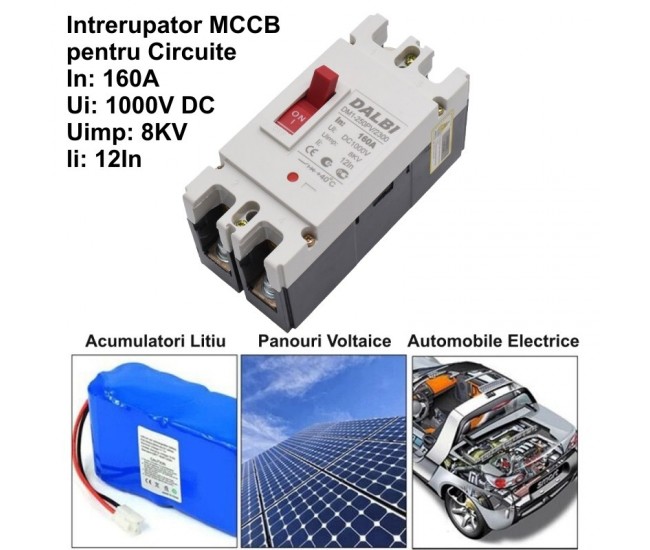 Intrerupator de Circuit Solar MCCB 2P-160A / 1000V DC