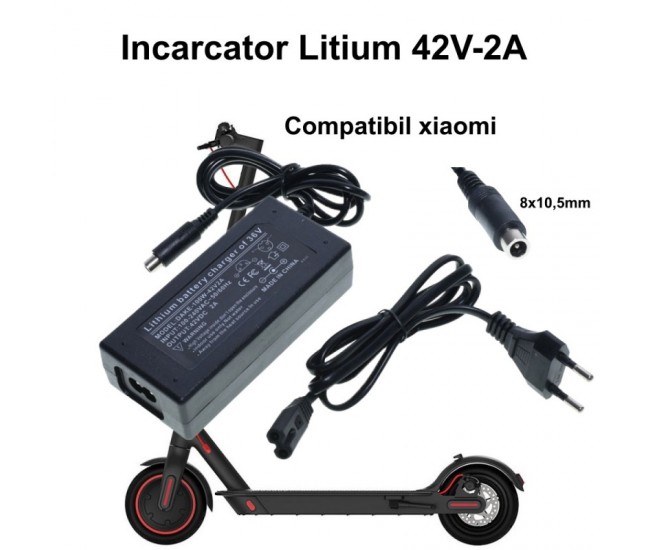 Incarcator Li-ion 42V-2A/8x10,5mm, Xia