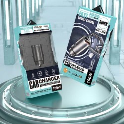 Incarcator Auto Slim Tip C Fast / Usb-PD - 100W-CC-326 Incarcator Auto Slim Tip C Fast / Usb-PD - 100W-CC-326