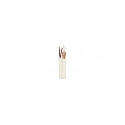Cablu Coaxial Cupru RG6 + 2X0.75MM, Alb - 100M/ROL Cablu Coaxial Cupru RG6 + 2X0.75MM, Alb - 100M/ROL
