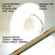 Banda Cob Led 24V - 8MM / 320led/ml - 11W/ml, Lumina Alb-Rece 6500K - 1200lm - Interior IP20 - 5m/rol