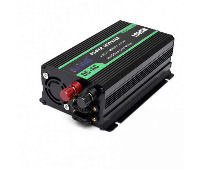 Invertor de Tensiune 1000W, 12V la 220V, Undă Sinusoidală Modificată, USB