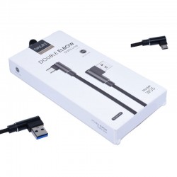 Cablu de Date USB - Micro USB la 90˚ Panzat - W05 Cablu de Date USB - Micro USB la 90˚ Panzat - W05